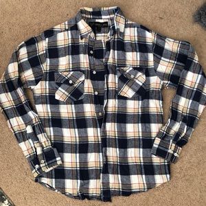 Plaid Shirt, XL nice colors button up
